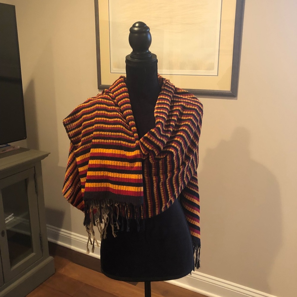 Large shawl, 100% cotton